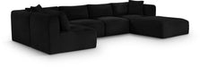 Shaggy - 6 Piece Modular U-Shaped Sectional - Simple Home Plus