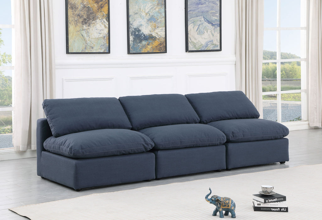 Indulge - Linen 3 Seat Modular Armless Sofa - Simple Home Plus