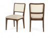 Atrium - Upholstered Seat Dining Chair With Brushed Brown Base (Set of 2) - Simple Home Plus