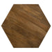 Zalika - Hexagonal Solid Mango Wood Table - Simple Home Plus