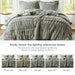 Gia - 3 Piece King/California King Solid Comforter Mini Set - Gray - Simple Home Plus