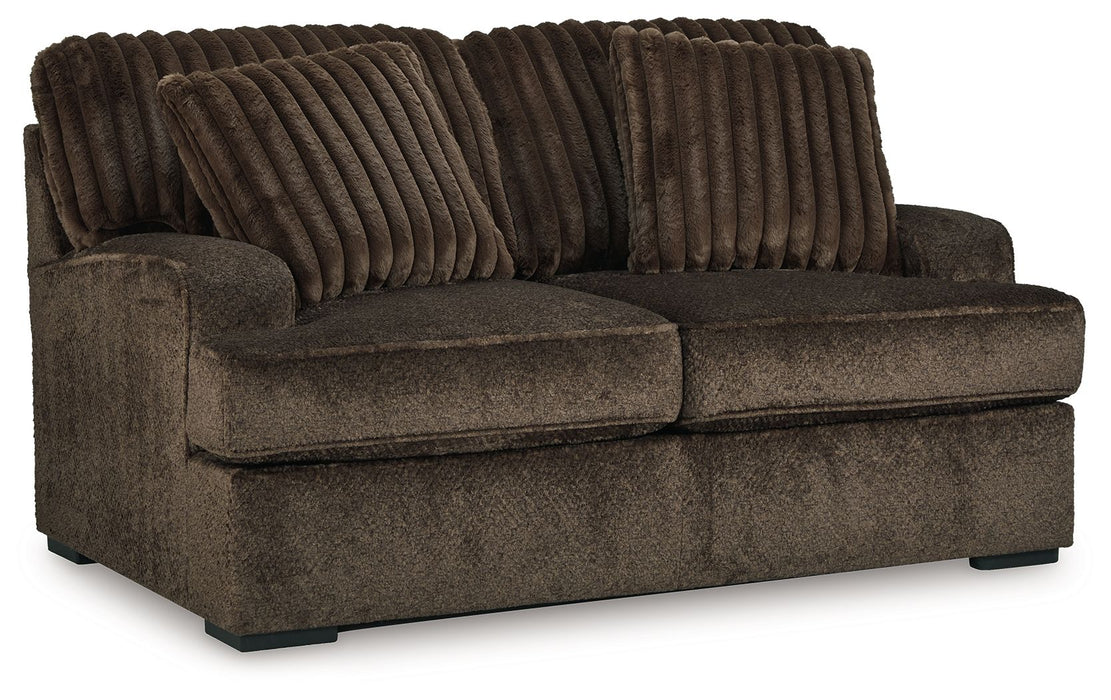 Aylesworth - Chocolate - Loveseat - Simple Home Plus