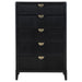 Brookmead - 5-Drawer Bedroom Chest - Black - Simple Home Plus