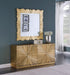 Golda - Leaf Mirror - Gold - Simple Home Plus