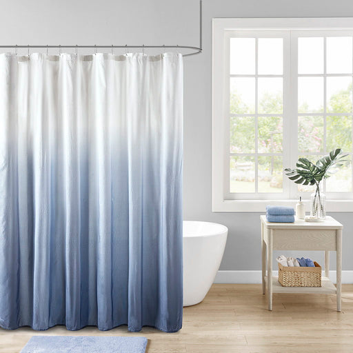 Ara - Ombre Printed Shower Curtain - Blue - Simple Home Plus