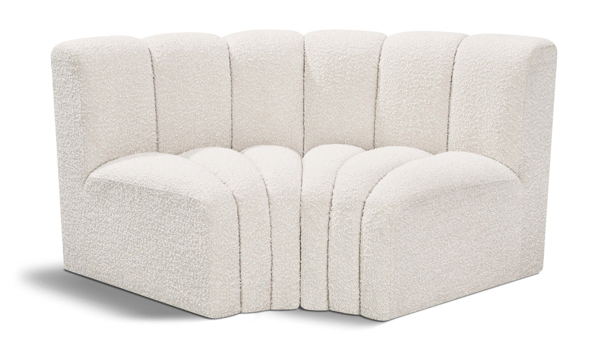 Arc - Boucle Fabric 2 Piece Modular Sofa - Simple Home Plus