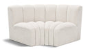 Arc - Boucle Fabric 2 Piece Modular Sofa - Simple Home Plus