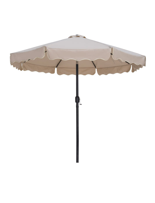 Amalfi - Aluminum Patio Umbrella - Light Brown Base / Black Pole - Simple Home Plus