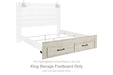 Cambeck - King Storage Footboard - Whitewash - Simple Home Plus