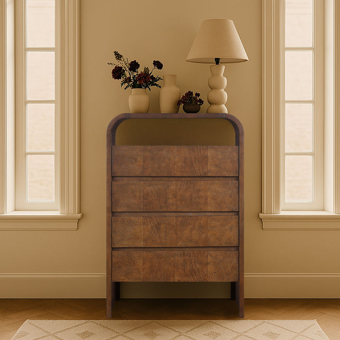 Giada - Solid Wood And Veneer Chest - Simple Home Plus