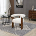 Barrel - Dining Chair - Dark Brown / Cream - Simple Home Plus