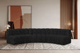 Arc - Boucle Fabric 5 Piece U-Shaped Modular Sofa - Simple Home Plus