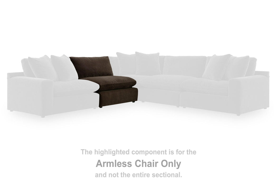 Maxton Heights - Armless Chair - Bittersweet - Simple Home Plus