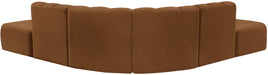 Arc - Velvet 6 Piece Corner Modular Sofa - Saddle - Simple Home Plus