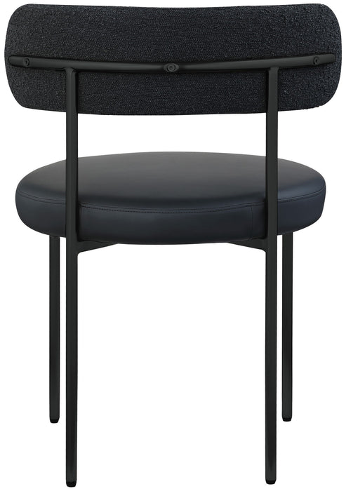 Beacon - Faux Leather Dining Chair With Black Legs (Set of 2) - Simple Home Plus