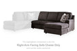 Lentiz - RAF Sofa Chaise - Onyx - Simple Home Plus