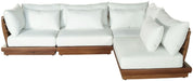 Mirella - 4 Piece Water Resistant Fabric Outdoor Patio Modular Sectional - Simple Home Plus