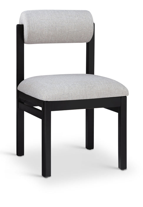 Roundhill - Fabric Dining Chair (Set of 2) - Black Frame - Simple Home Plus