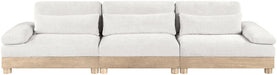 Turin - Chenille Fabric Upholstered Modular Sectional - White - Simple Home Plus