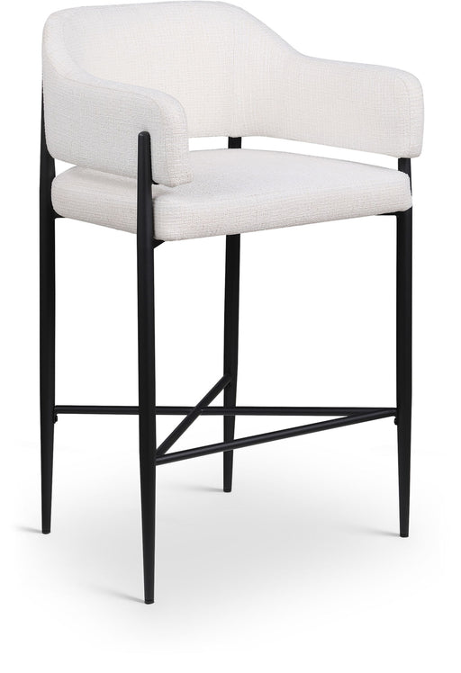 Dame - Fabric Upholstered Counter Stool (Set of 2) - Simple Home Plus