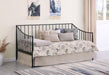 Newbury - Metal Twin Daybed Bed Frame - Matte Black - Simple Home Plus