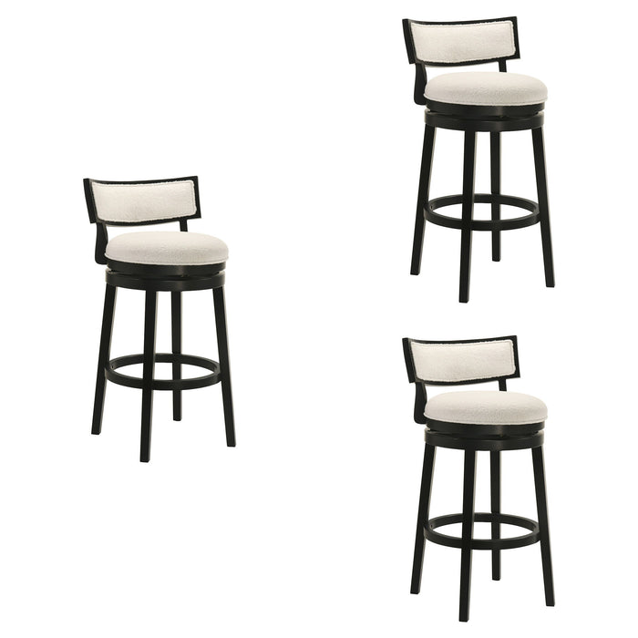 Noely - Modern Farmhouse Swivel Wood Bar Height Kitchen Bar Stool - Simple Home Plus