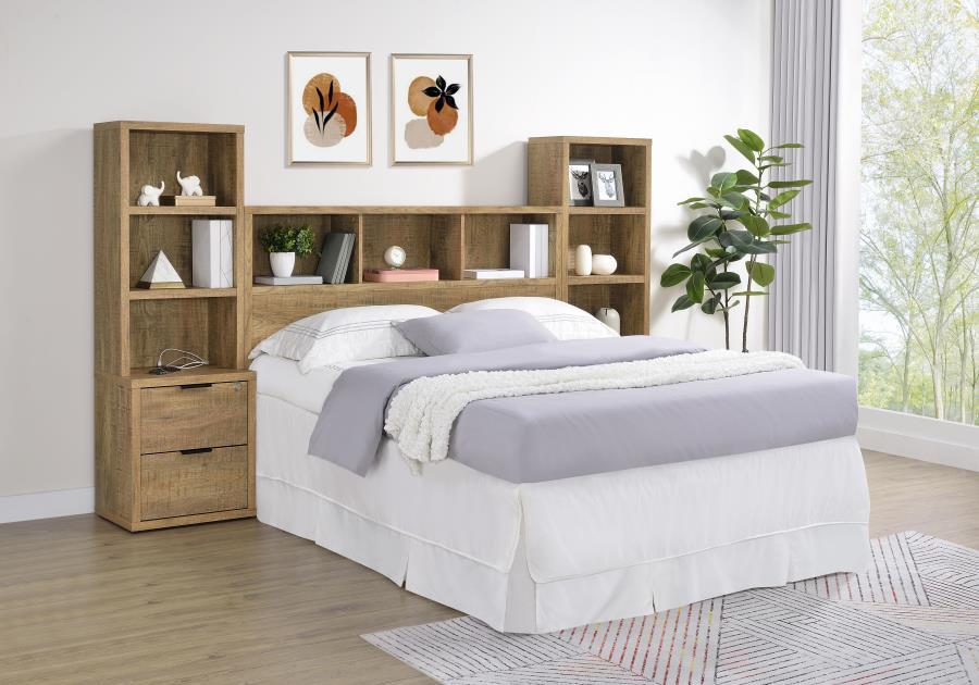 Westpark - 3 Piece Bedroom Set Bookcase Headboard - Simple Home Plus