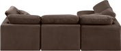 Indulge - Velvet 4 Piece Modular Sectional - Simple Home Plus
