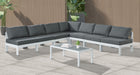 Nizuc - Outdoor Patio 7 Piece Modular Sectional With White Frame - Simple Home Plus