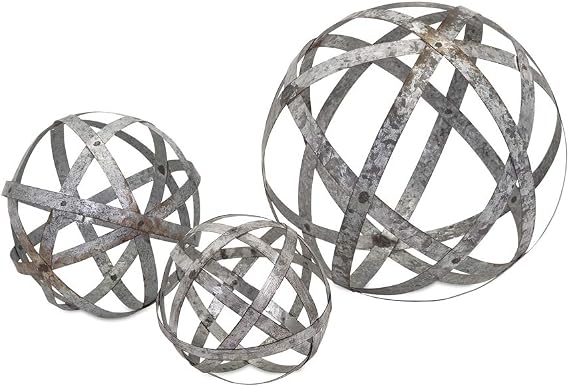 Galvanized Sphere set 3