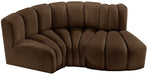 Arc - Velvet 3 Piece Modular L-Shaped Sofa - Simple Home Plus