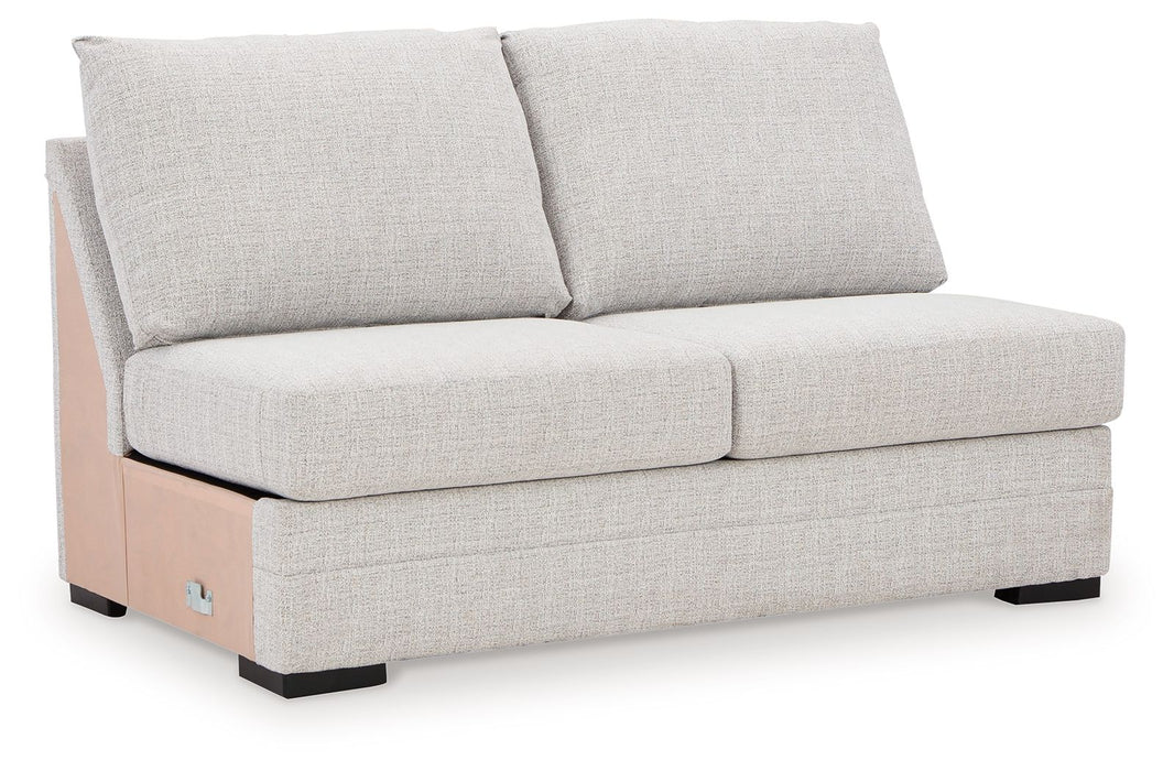 Koralynn - Armless Loveseat - Stone - Simple Home Plus