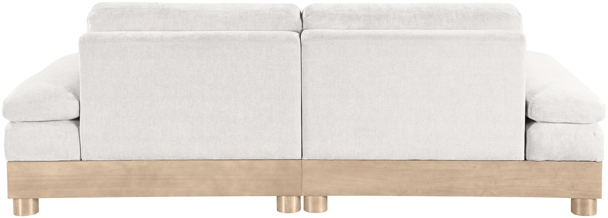 Turin - Chenille Fabric Upholstered Modular Sectional - White - Simple Home Plus