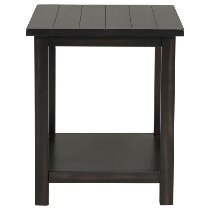 Payne - Wood End Table with Shelf - Simple Home Plus