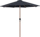 Fiji - Aluminum Patio Umbrella With Round White And Teak Base - Simple Home Plus
