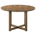 Crestmore - Round Wood Dining Table - Walnut - Simple Home Plus