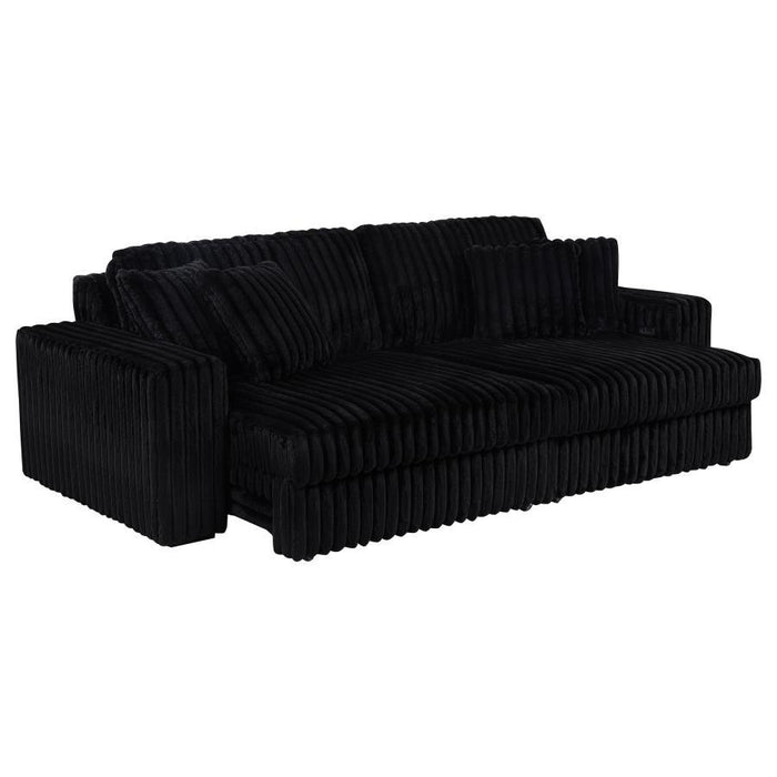 Jacana - Corduroy Upholstered Dual Power Chaise Sofa - Simple Home Plus