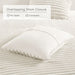 Avril - King/California King Fluffy Ribbed Plush Comforter Set - Ivory - Simple Home Plus