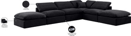 Indulge - Velvet 6 Piece Modular Armless Sectional - Simple Home Plus