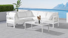 Nizuc - Outdoor Patio 5 Piece Modular Sectional With White Frame - Simple Home Plus
