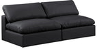 Comfy - Faux Leather Modular Armless Sofa 2 Seats - Simple Home Plus