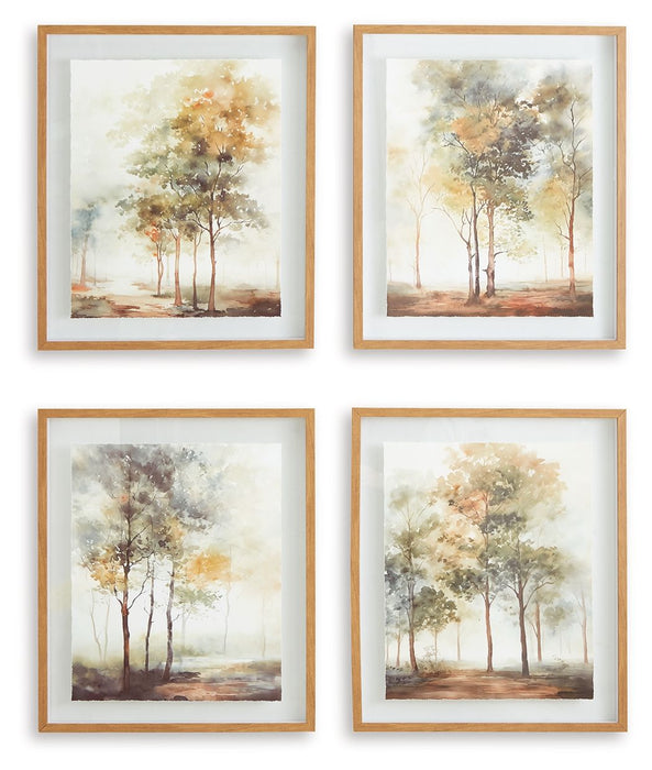 Bryneford - Multi - Wall Art Set (Set of 4) - Simple Home Plus