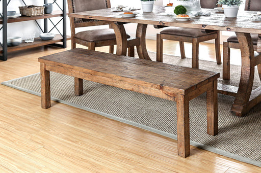 Gianna - Wooden Bench - Rustic Oak - Simple Home Plus