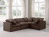 Indulge - Velvet 4 Piece Modular Corner Sectional - Simple Home Plus
