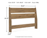 Deanlow - Full Panel Headboard - Honey - Simple Home Plus