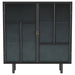 Dalia - 2 Door Accent Storage Cabinet With Shelving - Black - Simple Home Plus
