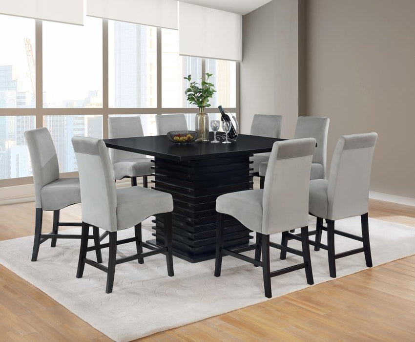 Stanton - Square Counter Height Dining Table - Black - Simple Home Plus