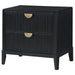 Brookmead - 2-Drawer Nightstand - Black - Simple Home Plus