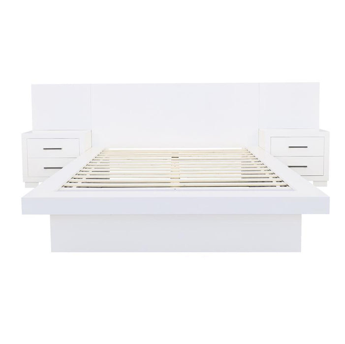 Jessica - Wood LED Panel Bed - Simple Home Plus