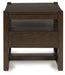 Breckington - Dark Brown - Square End Table - Simple Home Plus